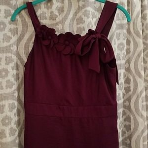 dark purple/ burgundy flower dress